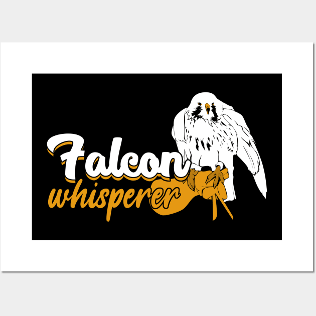 Falcon Whisperer Falconry Falconer Gift Wall Art by Dolde08